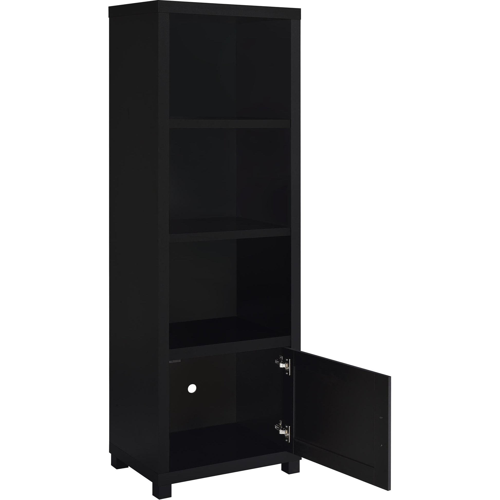  Coaster Furniture Jupiter 736303-SET 3-piece Entertainment Center 79-inch TV Stand - Black IMAGE 11
