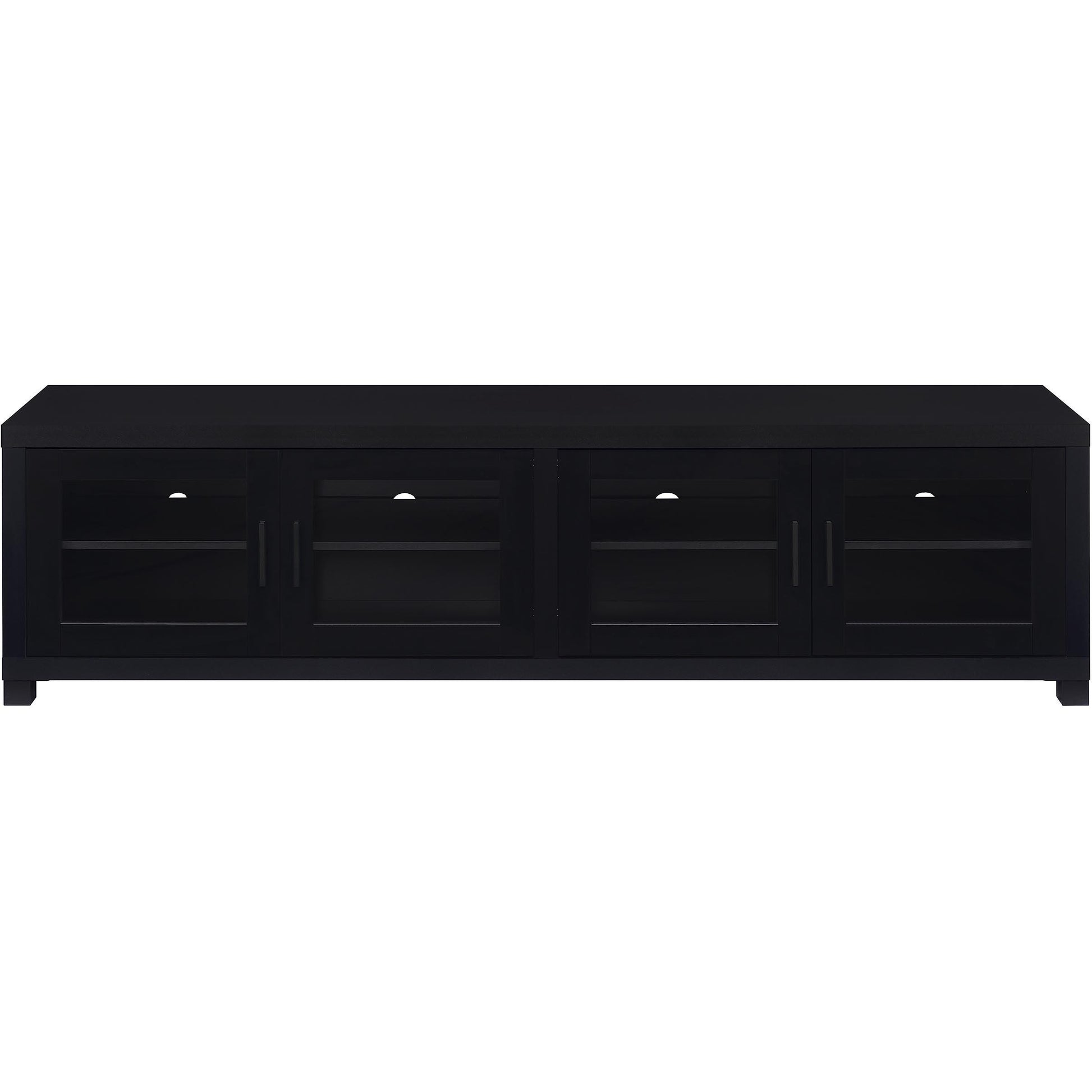  Coaster Furniture Jupiter 736303-SET 3-piece Entertainment Center 79-inch TV Stand - Black IMAGE 5