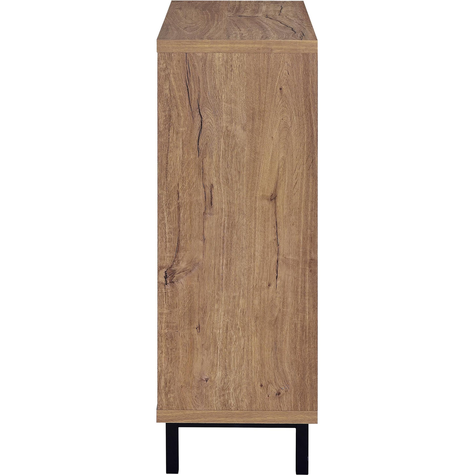  Coaster Furniture Teller 950421 2-door Shoe Storage Cabinet - Natural Oak IMAGE 6