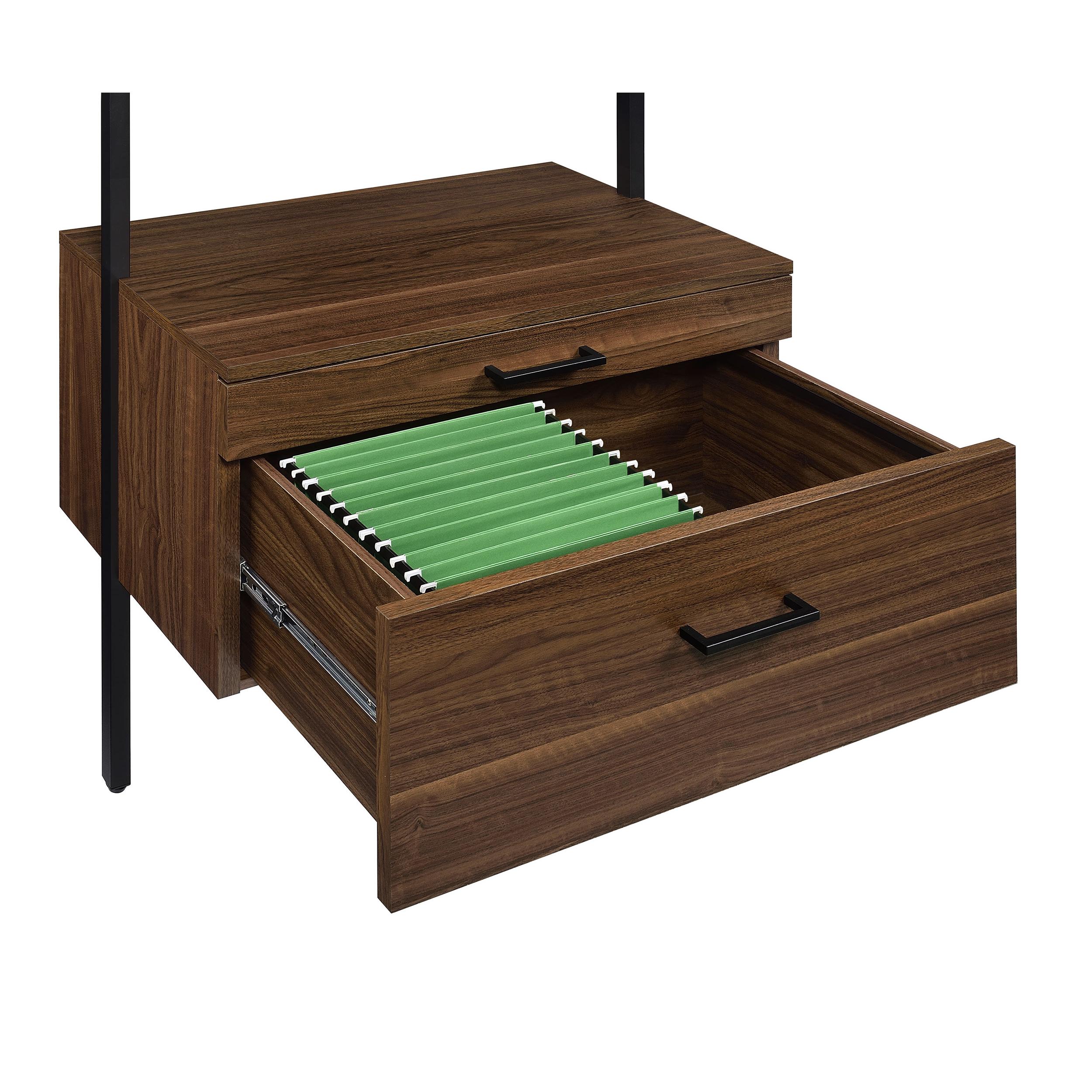  Coaster Furniture Owens 980074-S3 3-piece 96-inch Wall Mounted Bookshelf Set - Walnut IMAGE 16