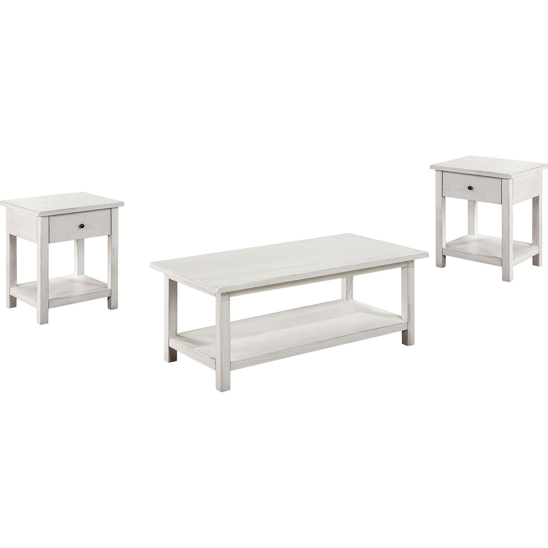  Coaster Furniture Payne 710558-S3 3-piece Occasional Table Set - White IMAGE 1