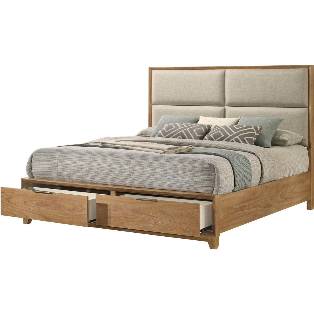  Size_King  -- Florian Upholstered Platform Bed with Storage IMAGE 1
