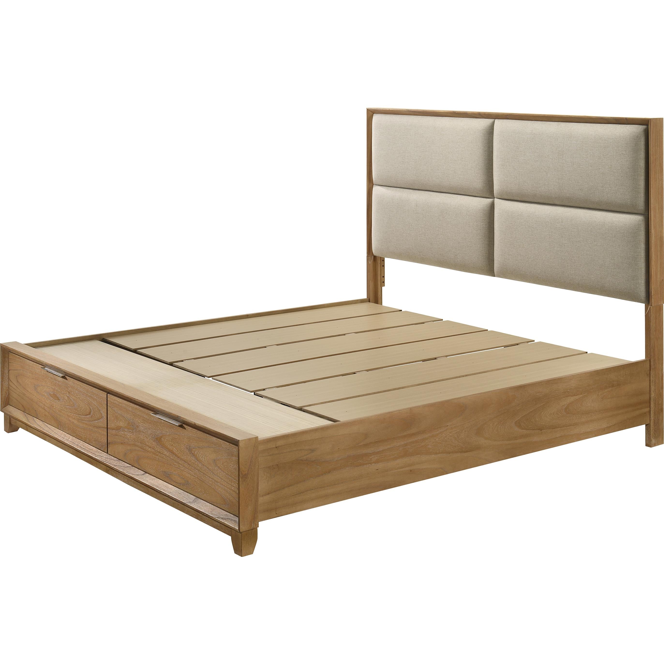  Size_Queen  -- Florian B6572-Q Queen Platform Bed with Storage IMAGE 3