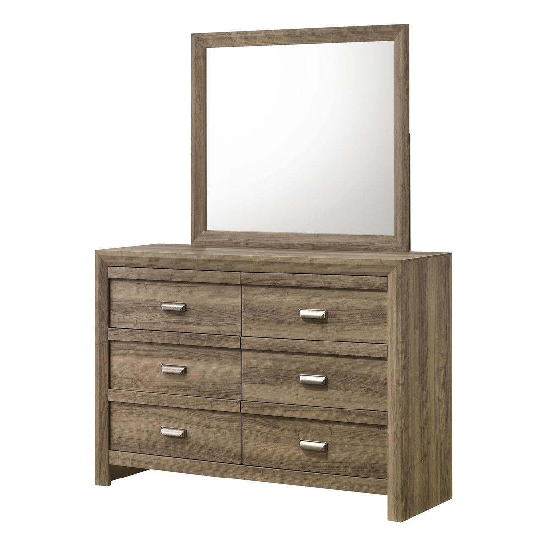  Crown Mark Valor B9332-11 Dresser Mirror - Light Brown IMAGE 1