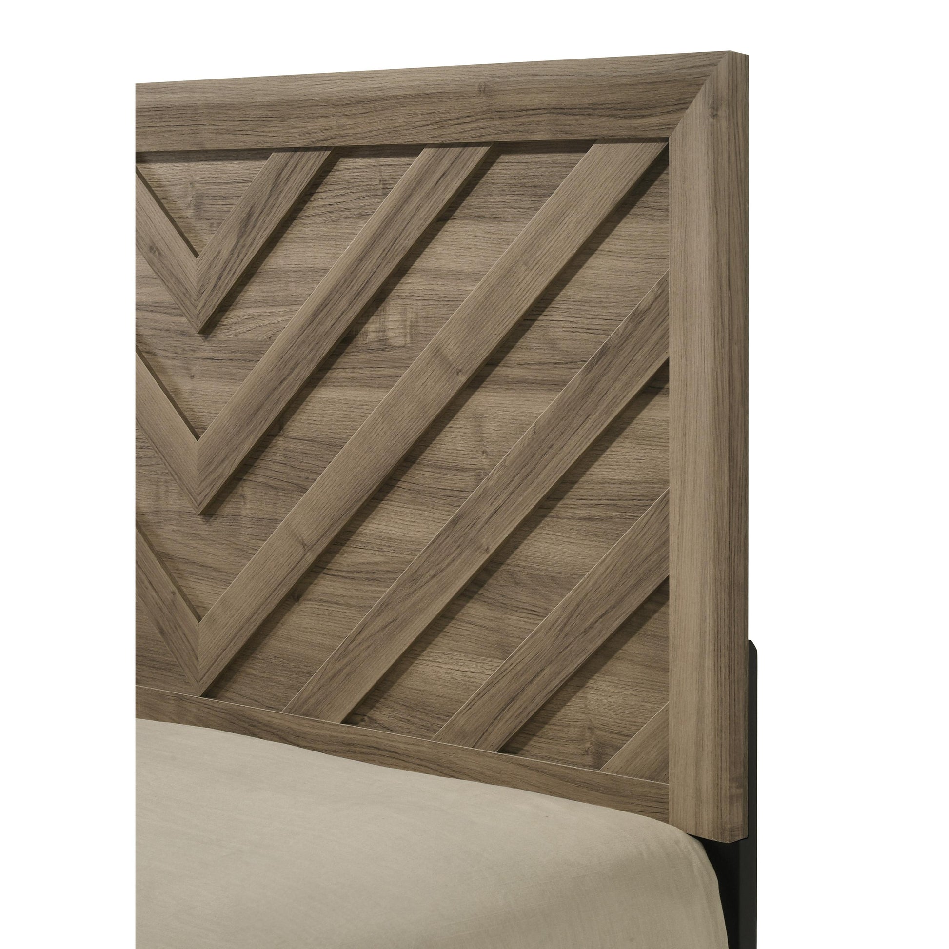  Size_Queen  -- Valor B9332-Q Queen Bed - Light Brown IMAGE 4