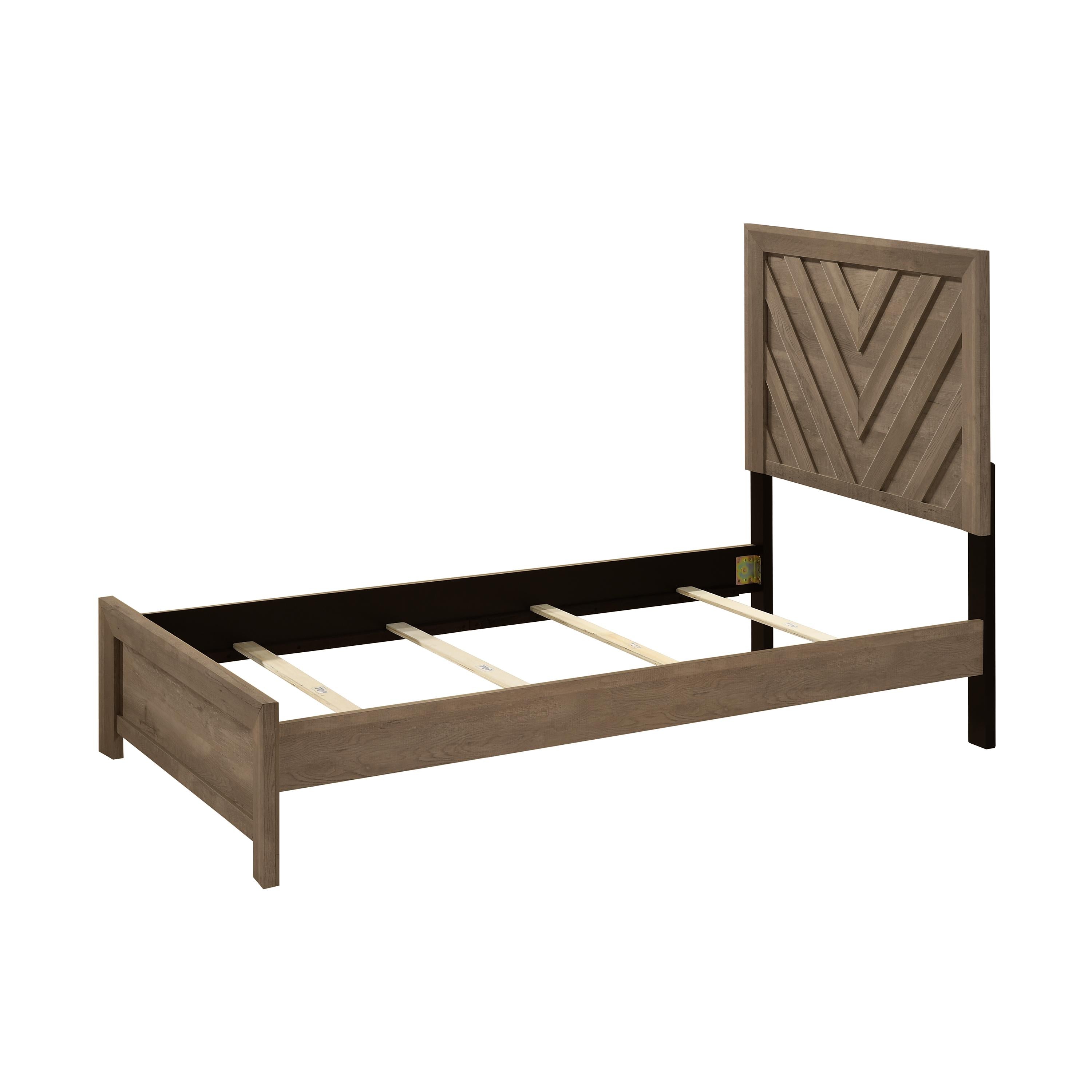  Size_Twin  -- Valor B9332-T Twin Bed - Light Brown IMAGE 2