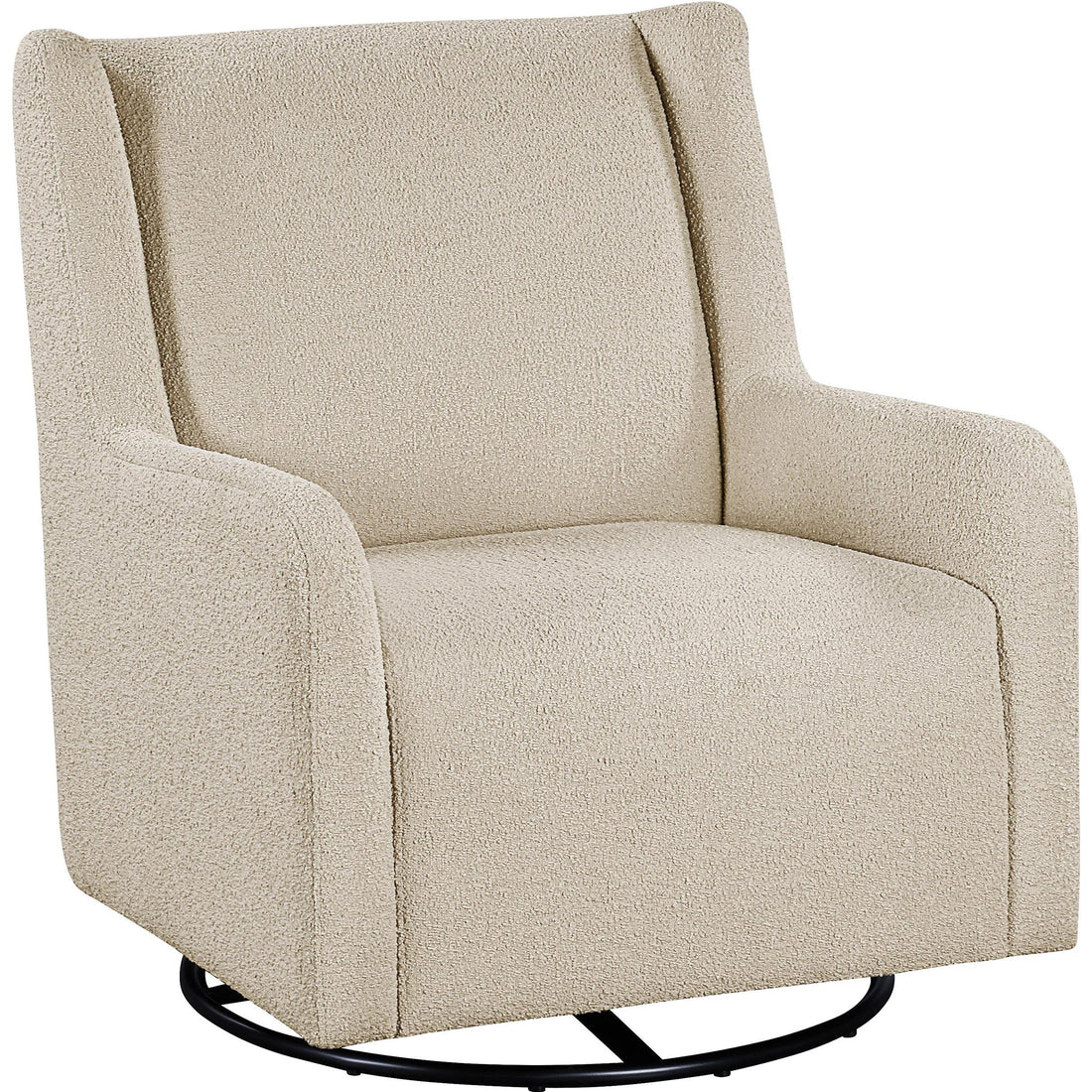  Coaster Furniture Serra 902453 Boucle Upholstered Swivel Glider - Sandy Beige IMAGE 1