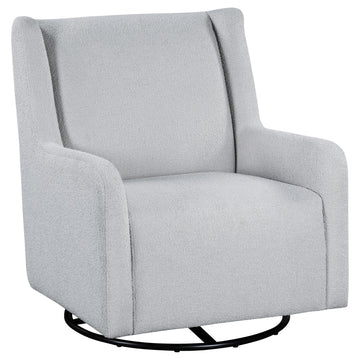  Coaster Furniture Serra 902454 Boucle Upholstered Swivel Glider - Dove Grey IMAGE 1