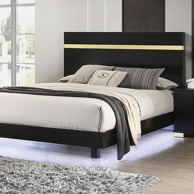  Color_Black/gold  Size_Twin  -- Lillestrom FM7217BK-T-BED Twin Bed IMAGE 4