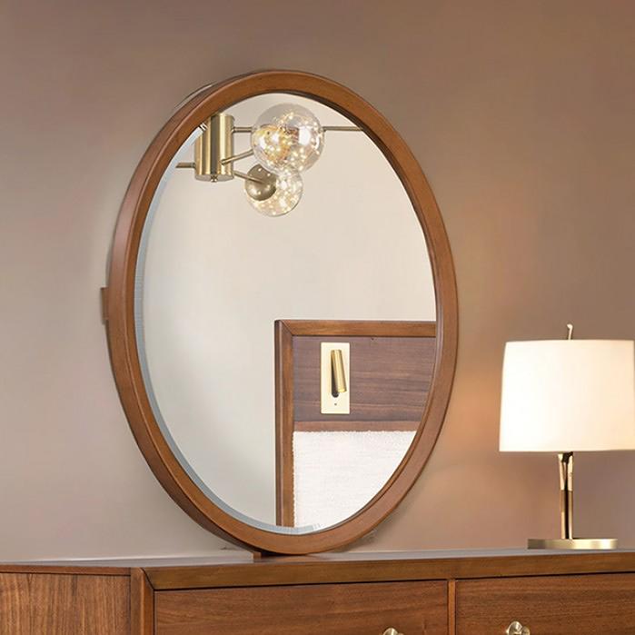  Furniture of America Hepburne FM74000WN-M Dresser Mirror IMAGE 1