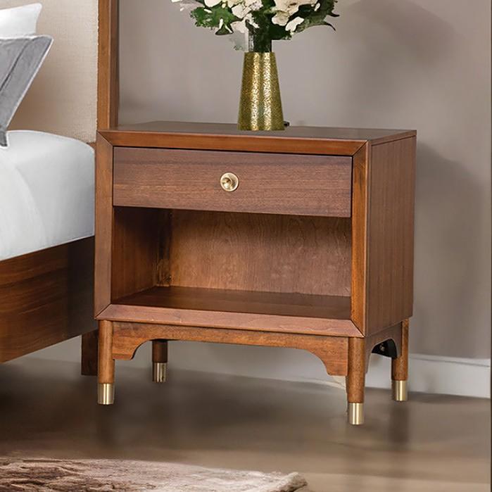  Furniture of America Hepburne FM74000WN-N Nightstand IMAGE 1