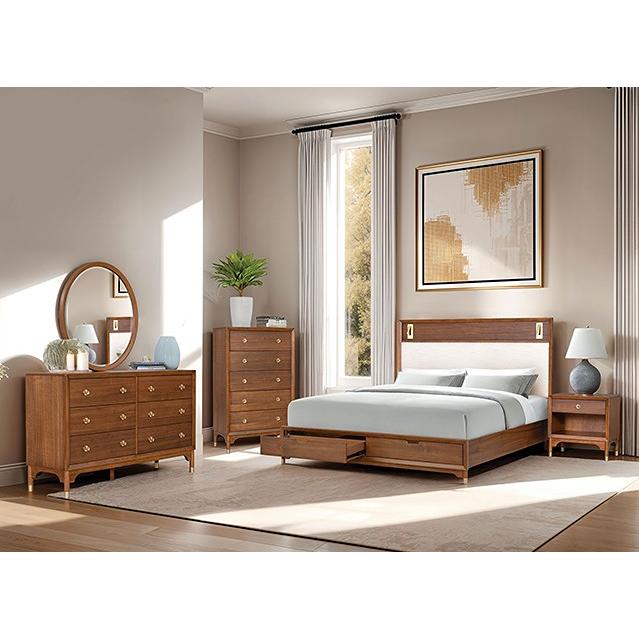  Size_Queen  -- Hepburne FM74000WN-Q-ST-BED Queen Storage Bed IMAGE 2