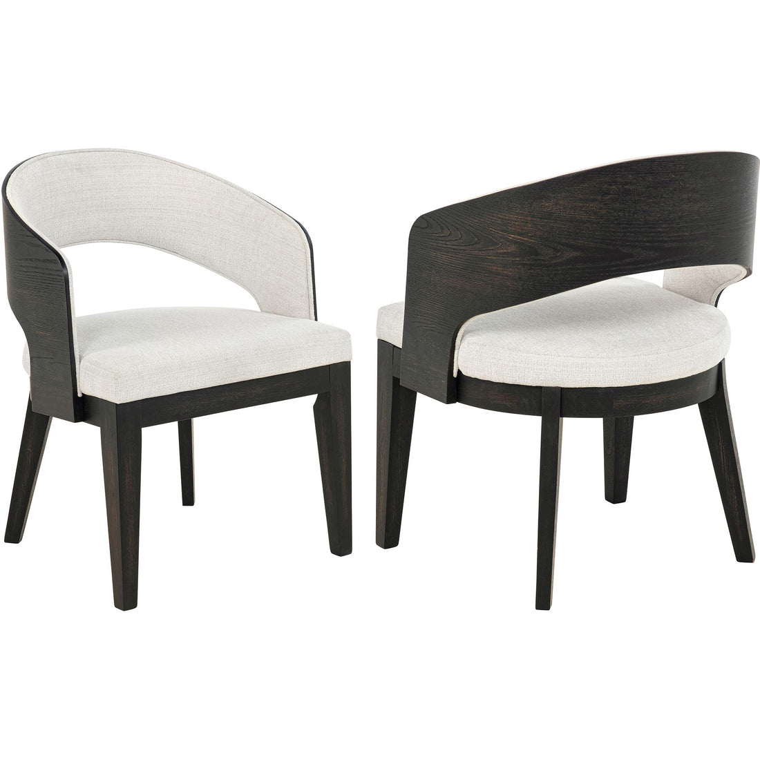  Coaster Furniture Leandro 115393 Set of 2 Upholstered Dining Arm Chair - Cream IMAGE 1