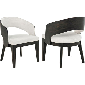  Coaster Furniture Leandro 115393 Set of 2 Upholstered Dining Arm Chair - Cream IMAGE 1