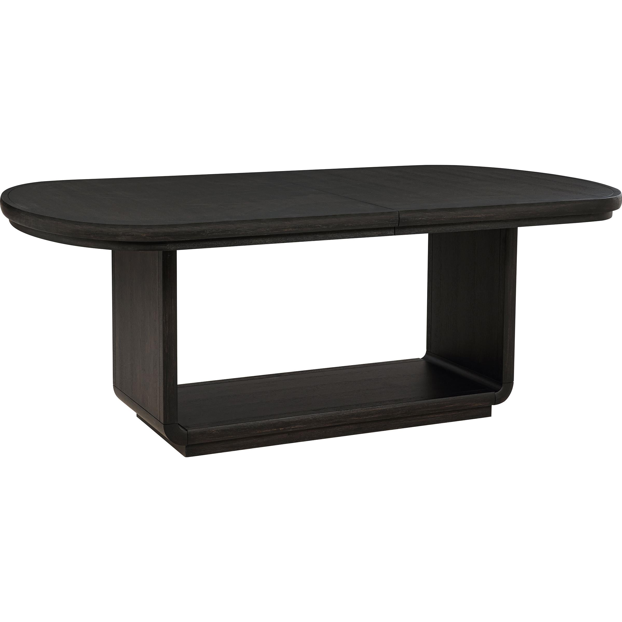  Coaster Furniture Leandro 115391 78-inch Extension Dining Room Table - Burnished Black IMAGE 4