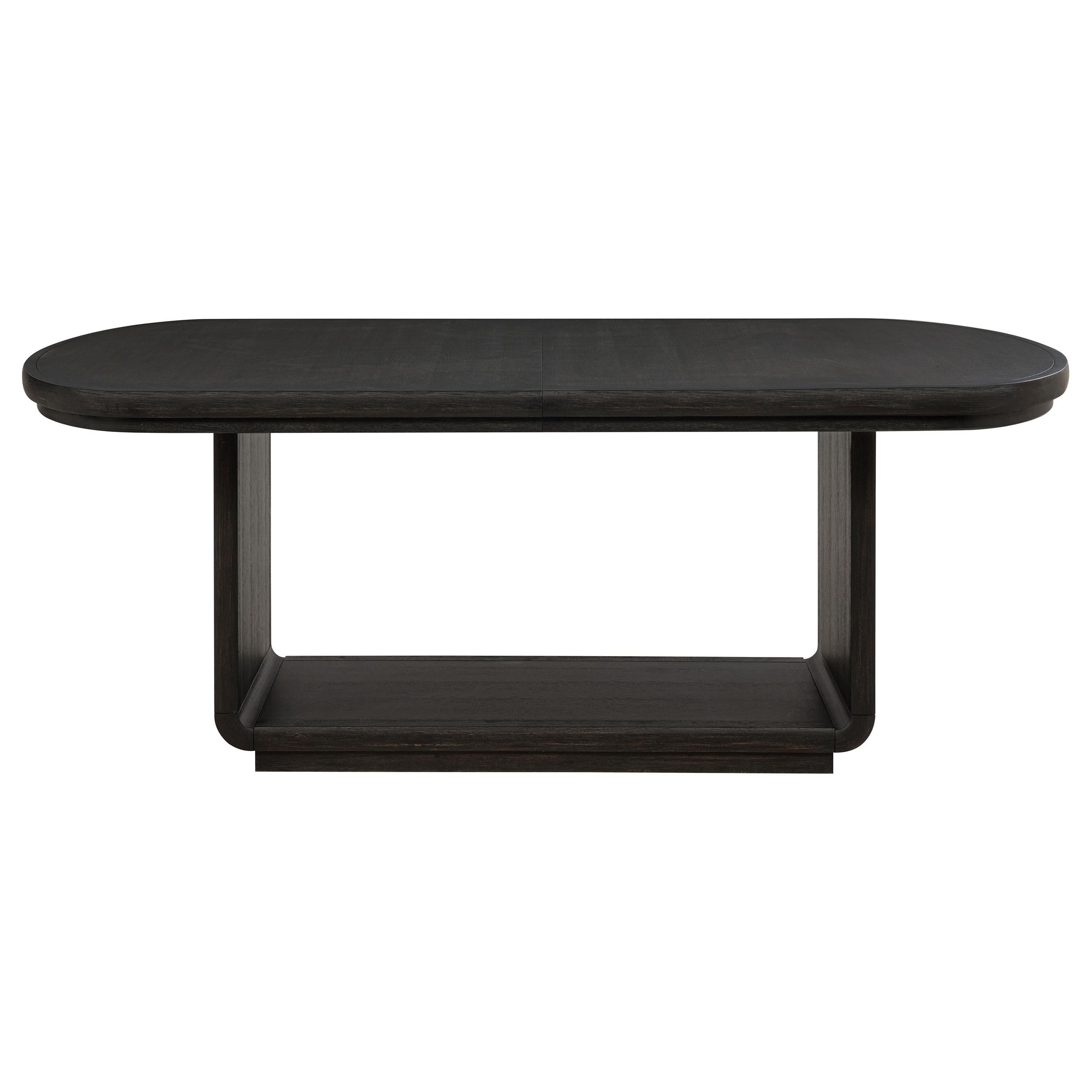  Coaster Furniture Leandro 115391 78-inch Extension Dining Room Table - Burnished Black IMAGE 6
