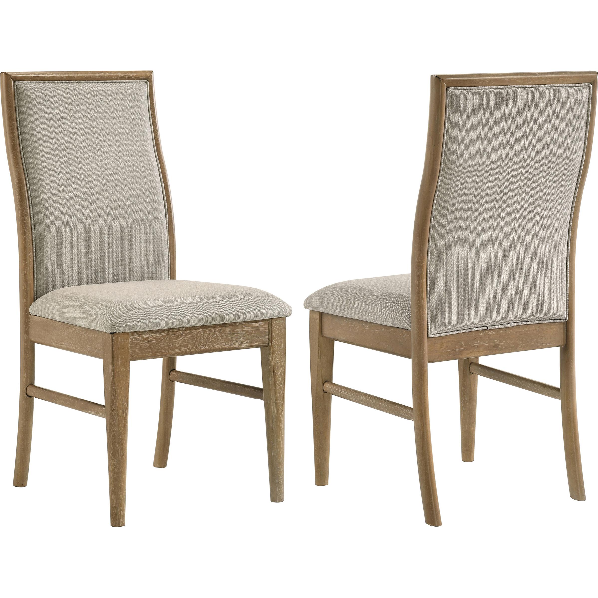  Coaster Furniture Adina 193612 Set of 2 Upholstered Dining Side Chair - Barley IMAGE 1
