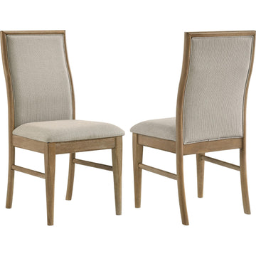  Coaster Furniture Adina 193612 Set of 2 Upholstered Dining Side Chair - Barley IMAGE 1