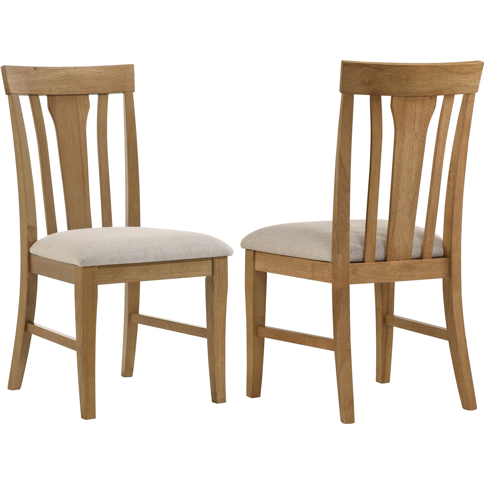  Coaster Furniture Hartville 109462 Set of 2 Dining Side Chair - Natural Light Brown IMAGE 1