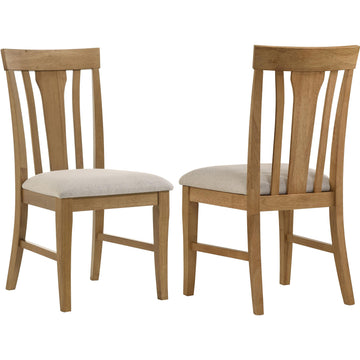  Coaster Furniture Hartville 109462 Set of 2 Dining Side Chair - Natural Light Brown IMAGE 1