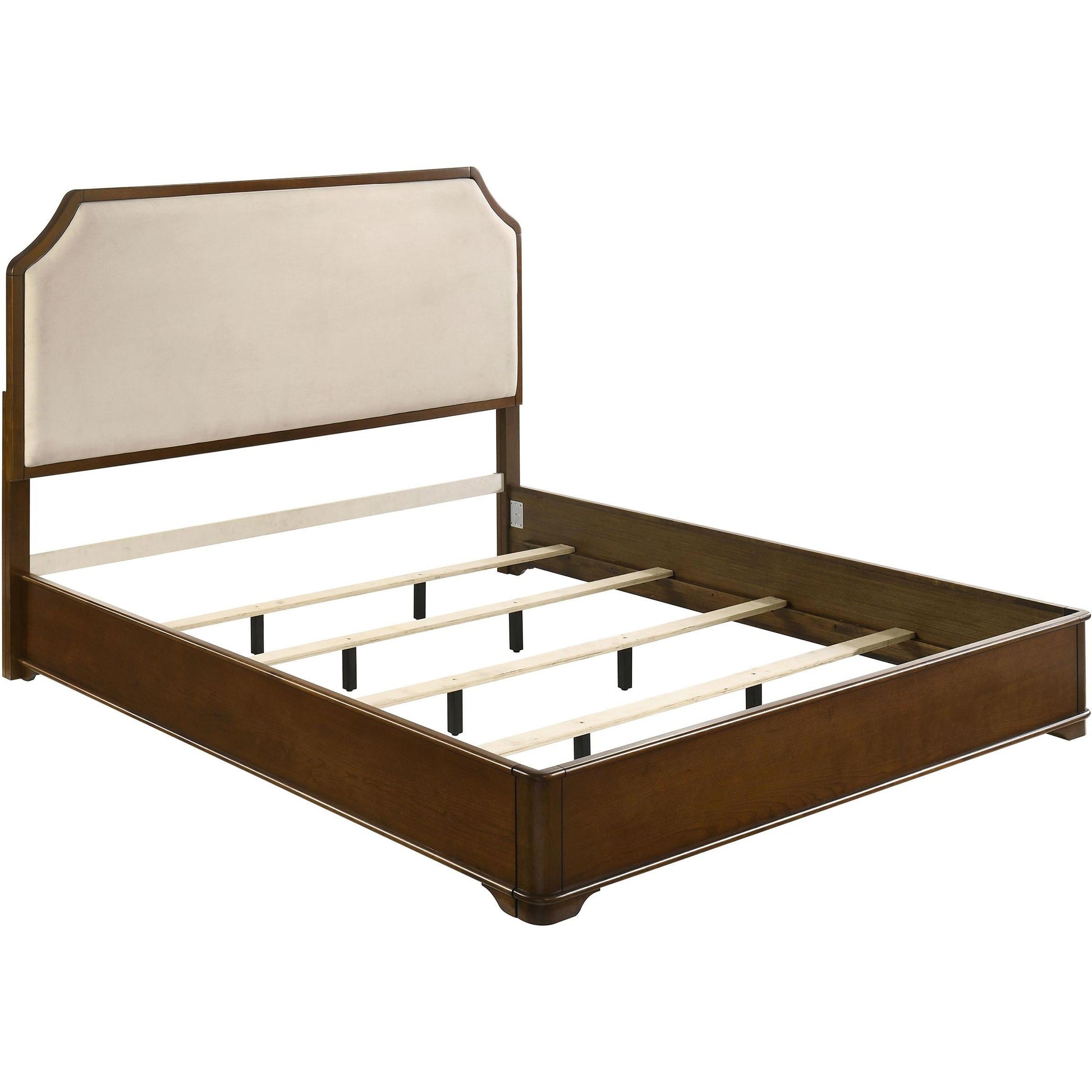  Size_King  -- Garland 205301KE 58-inch King Panel Bed - Cream/Brown Cherry IMAGE 1