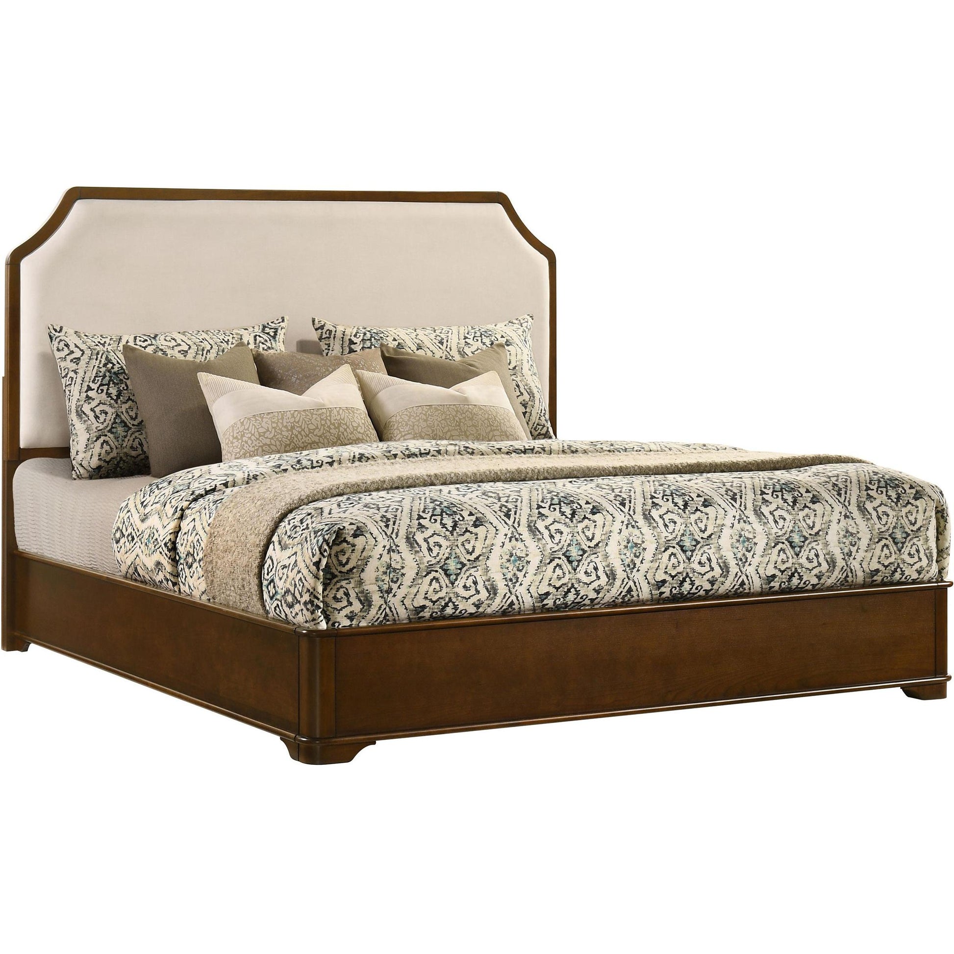  Size_King  -- Garland 205301KE 58-inch King Panel Bed - Cream/Brown Cherry IMAGE 3