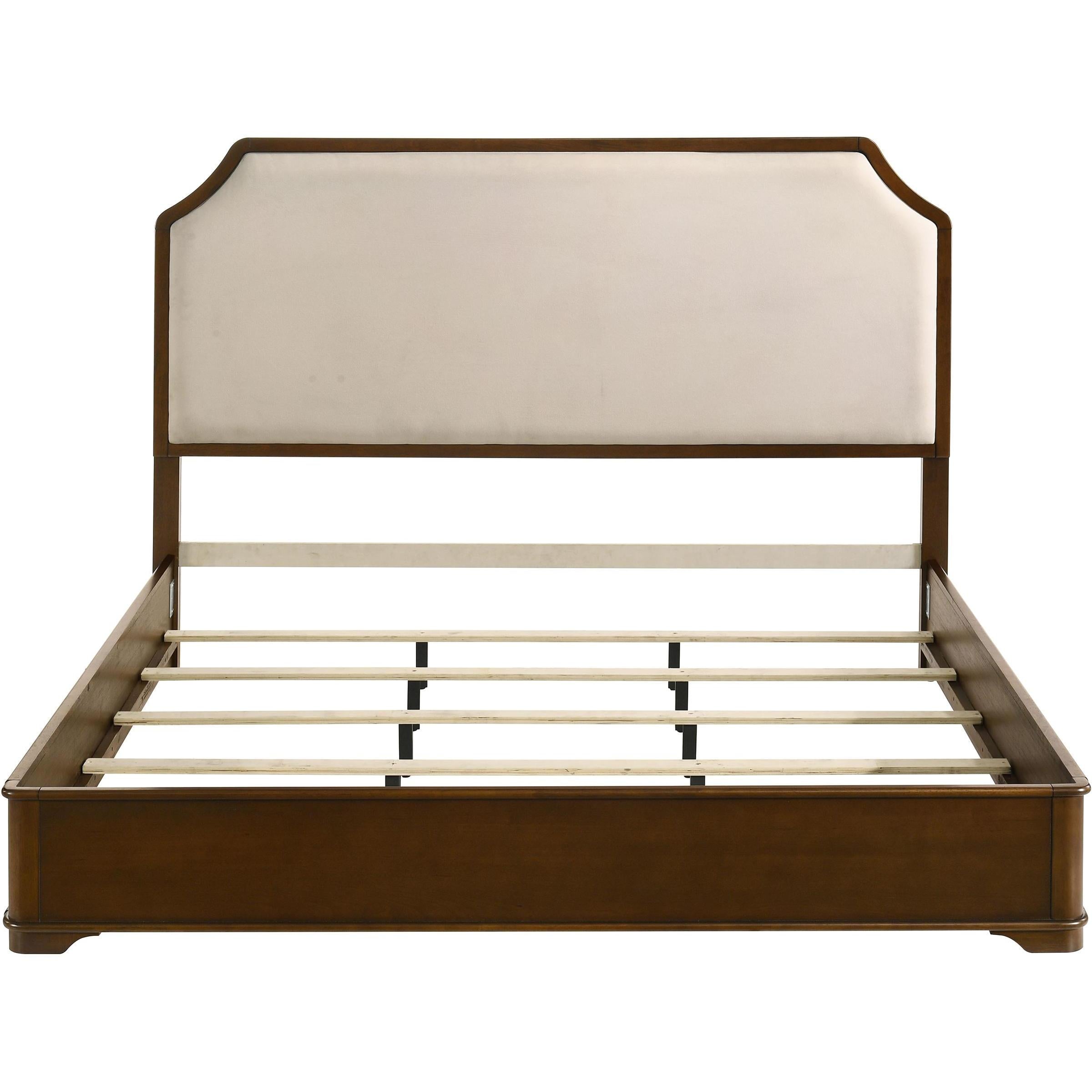  Size_King  -- Garland 205301KE 58-inch King Panel Bed - Cream/Brown Cherry IMAGE 4