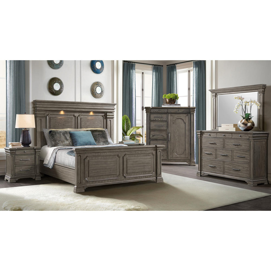  Elements International Kings Court B.10315.DCH 1 Door And 7-Drawer Chest IMAGE 1