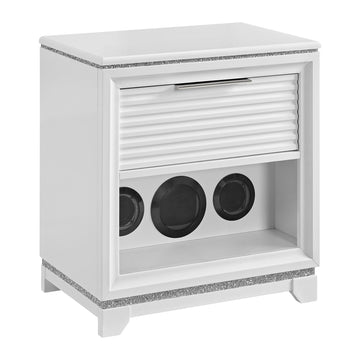  Elements International Denmark B-14260-7-NS1 1-Drawer Nightstand IMAGE 1
