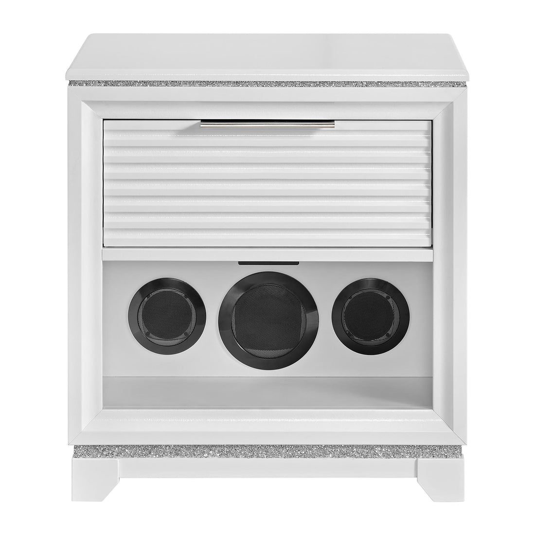  Elements International Denmark B-14260-7-NS1 1-Drawer Nightstand IMAGE 1