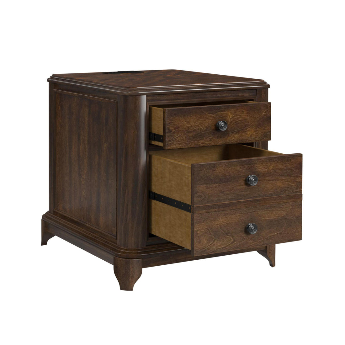  Elements International Phillipe T-5210-5-CB 2-Drawer Cabinet IMAGE 1