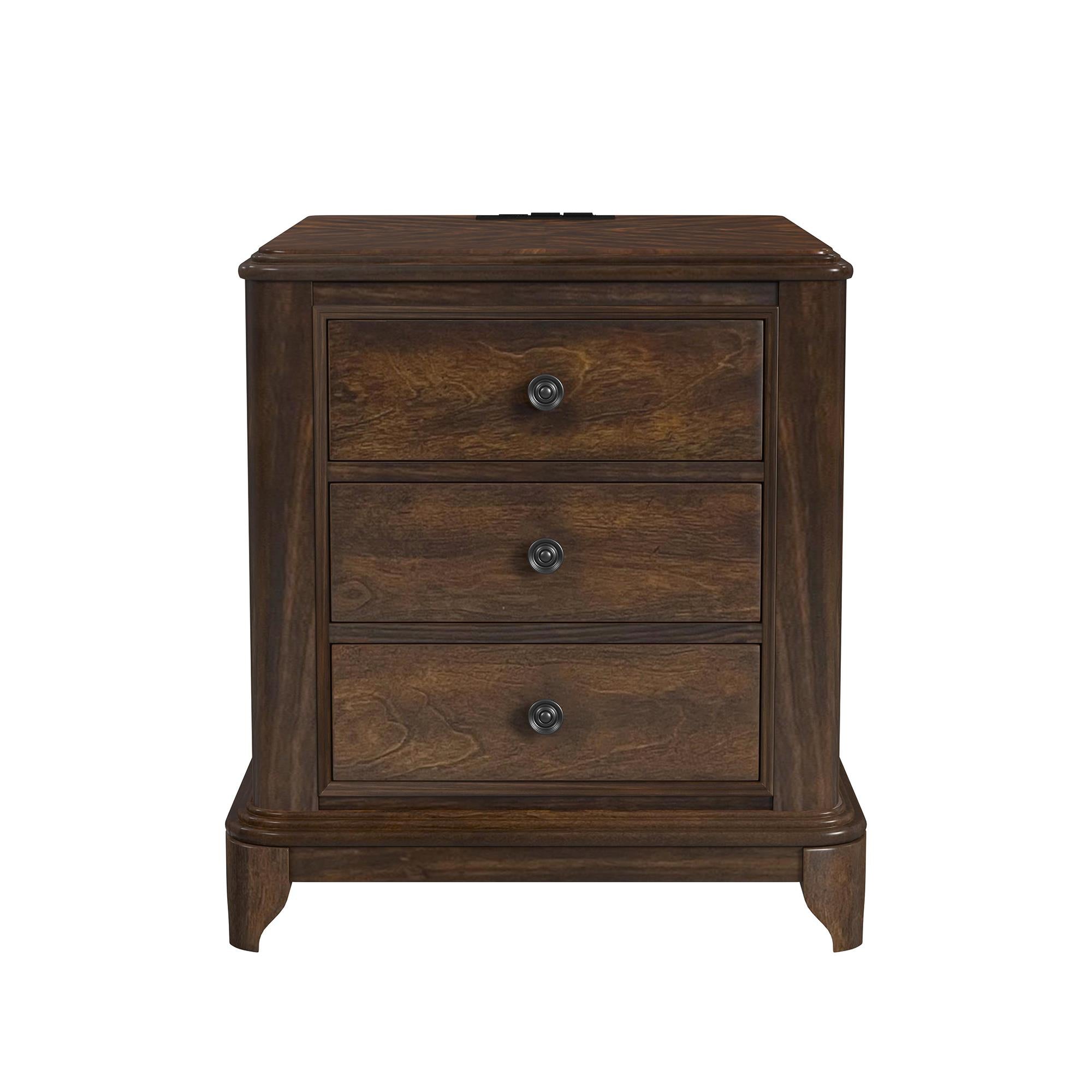  Elements International Phillipe T-5210-5-CB 2-Drawer Cabinet IMAGE 3
