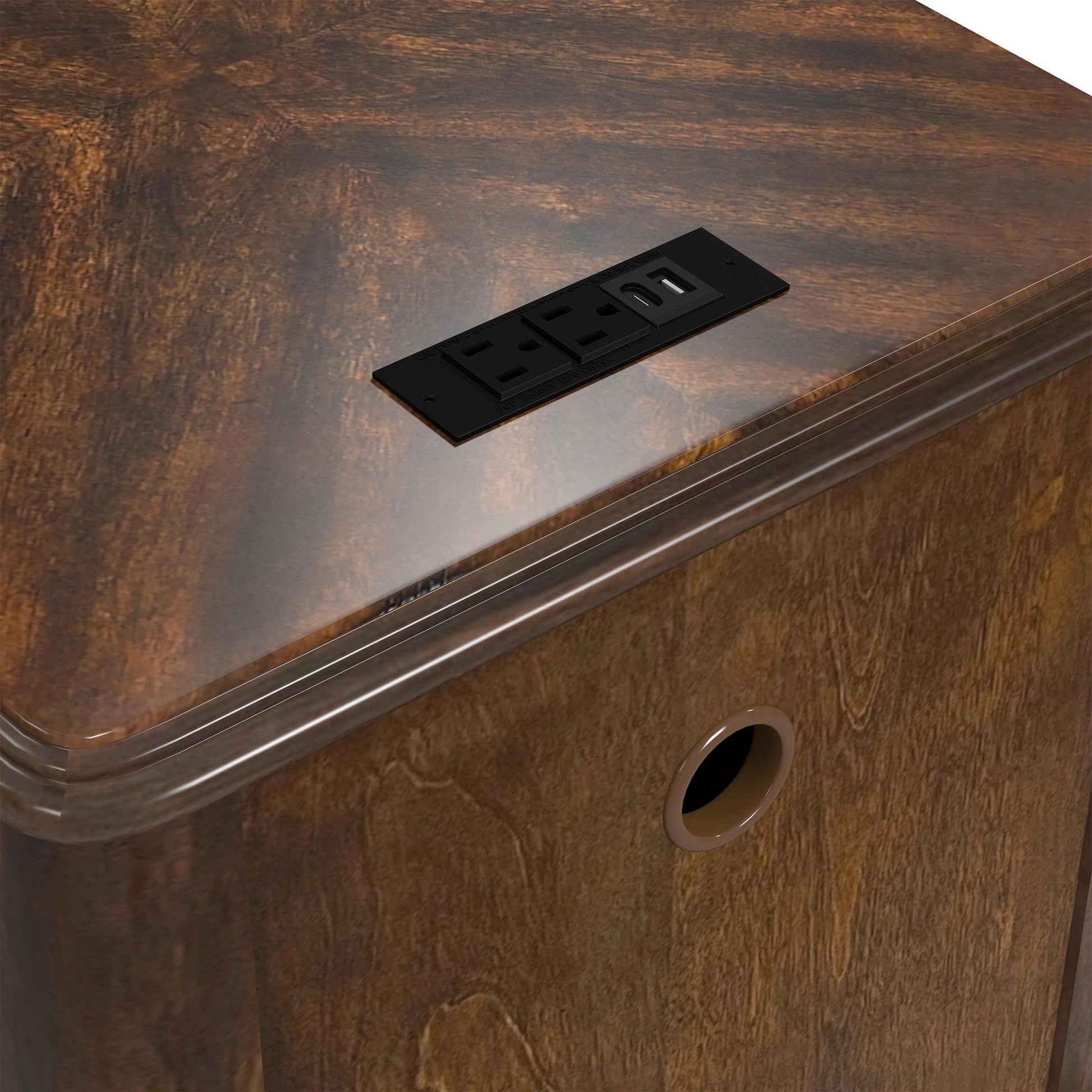  Elements International Phillipe T-5210-5-CB 2-Drawer Cabinet IMAGE 7