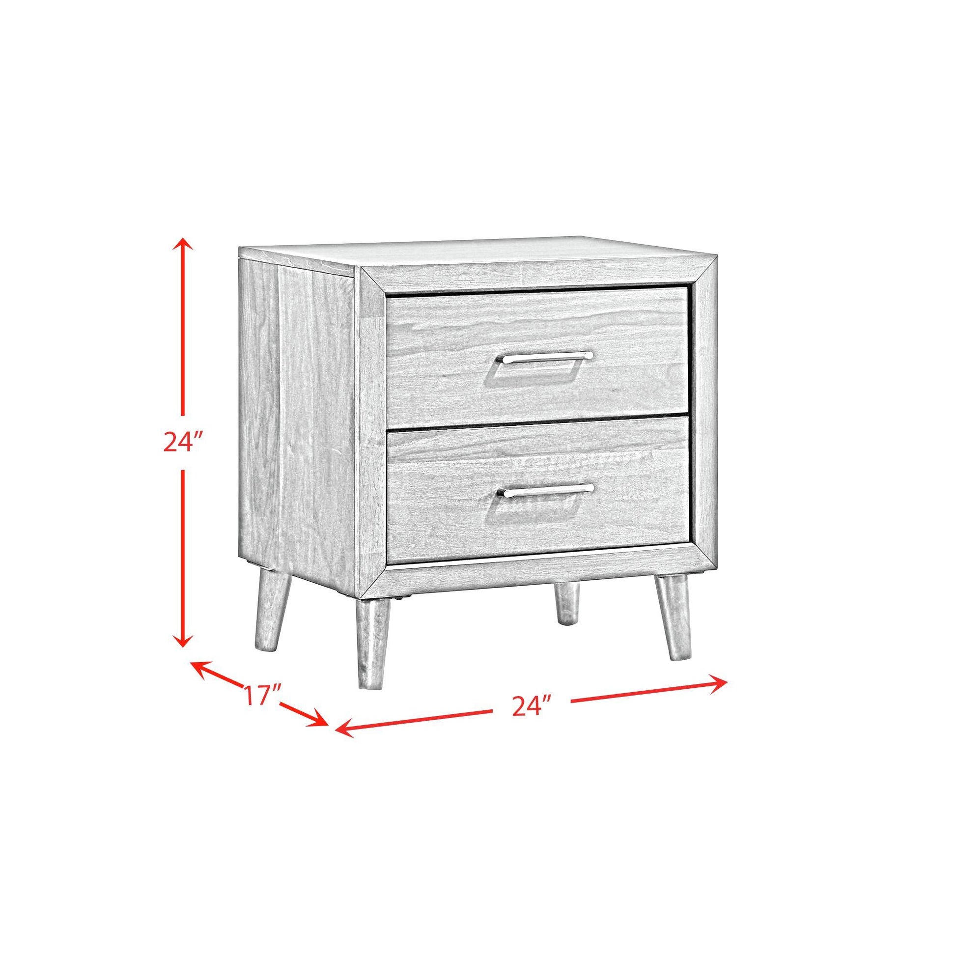  Elements International Malibu MC400NS 2-Drawer Nightstand IMAGE 10