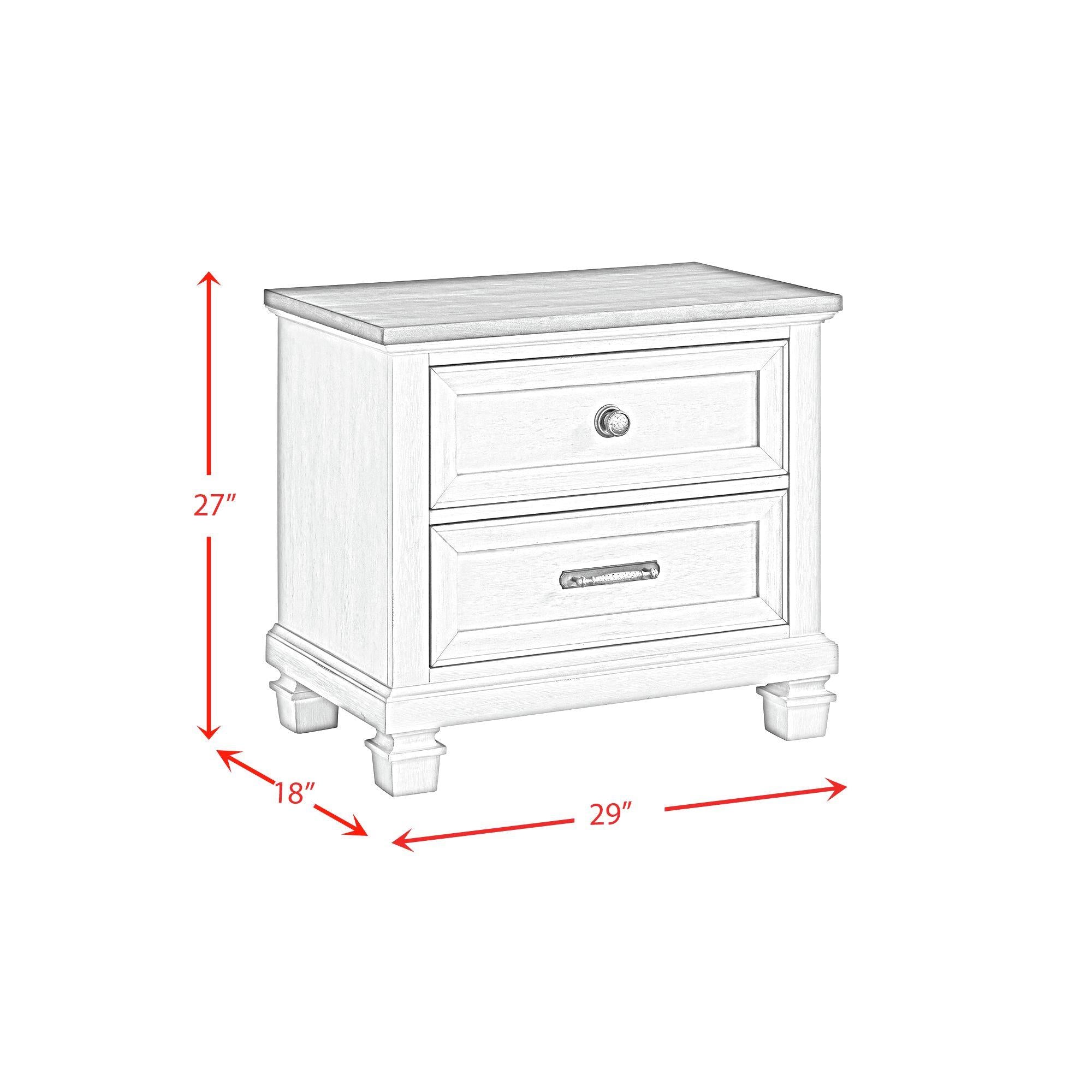  Elements International Farmington B-9890-7-NS 2-Drawer Nightstand IMAGE 10