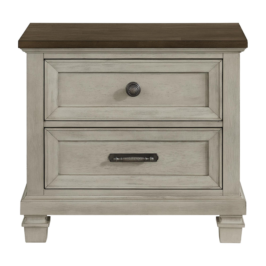 Elements International Farmington B-9890-7-NS 2-Drawer Nightstand IMAGE 1