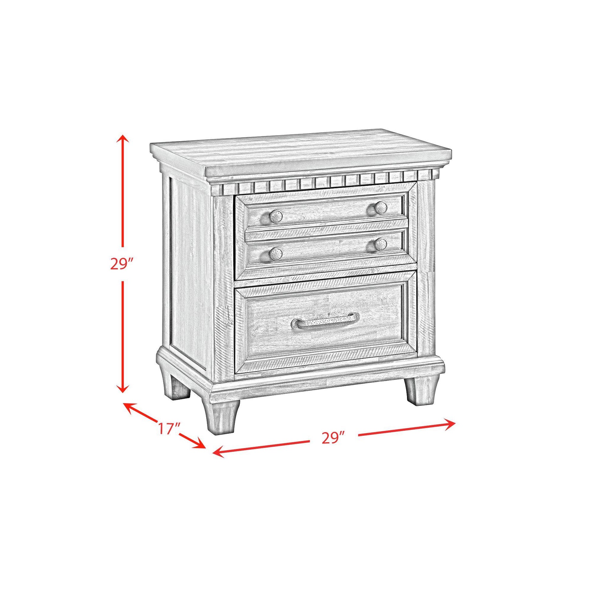  Elements International McCoy B-10530-7-NS 2-Drawer Nightstand IMAGE 12