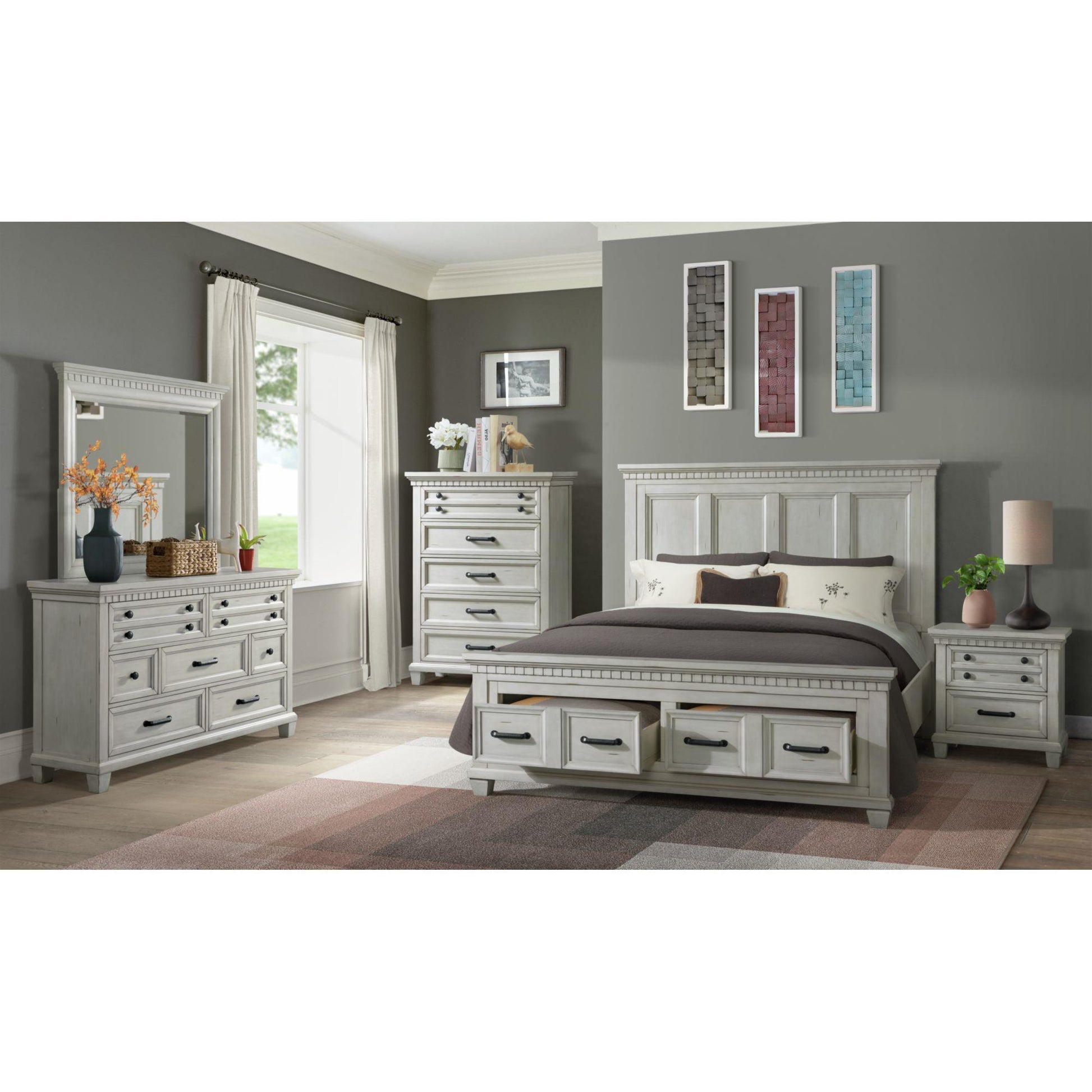  Elements International McCoy B-10530-7-NS 2-Drawer Nightstand IMAGE 4