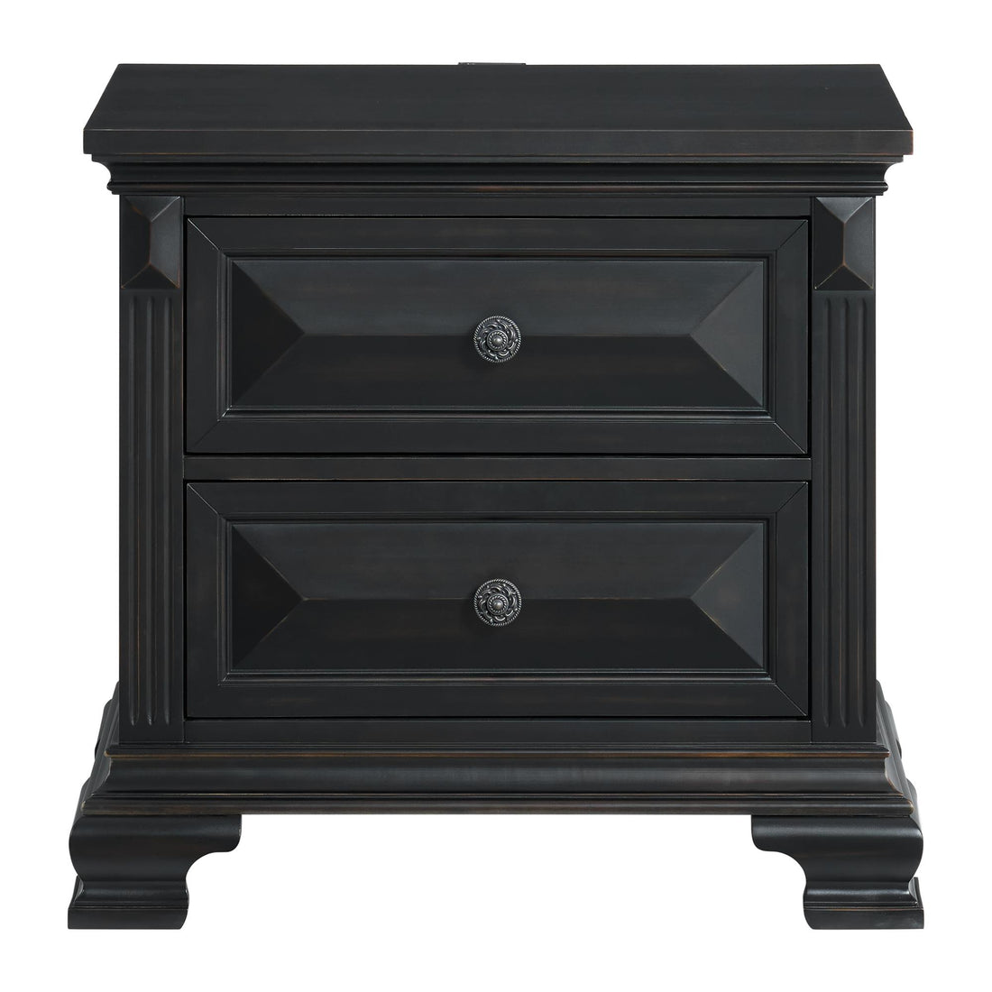 Elements International Bridgestone B-10980-8-NS 2-Drawer Nightstand IMAGE 1