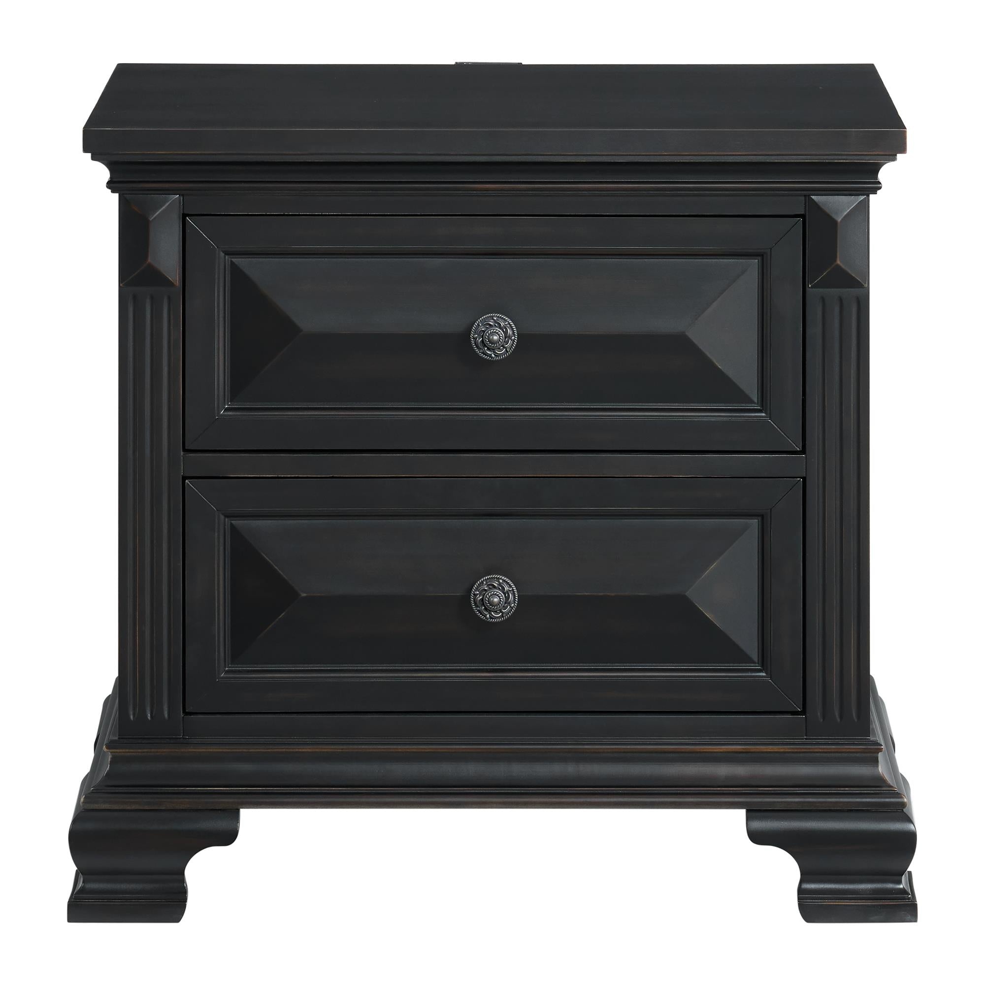  Elements International Bridgestone B-10980-8-NS 2-Drawer Nightstand IMAGE 2