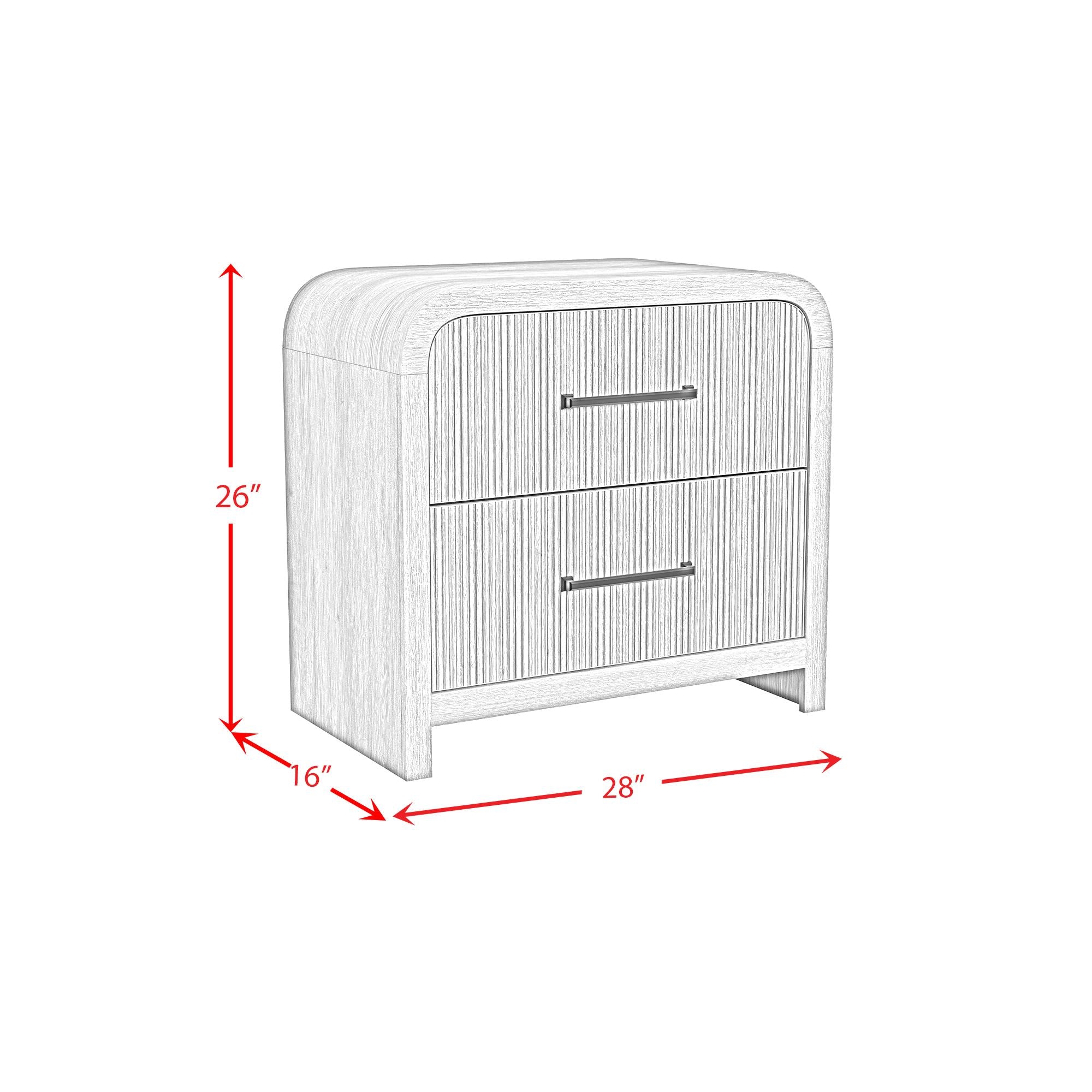  Elements International Ridgemont B-14440-6-NS2 2-Drawer Nightstand IMAGE 11