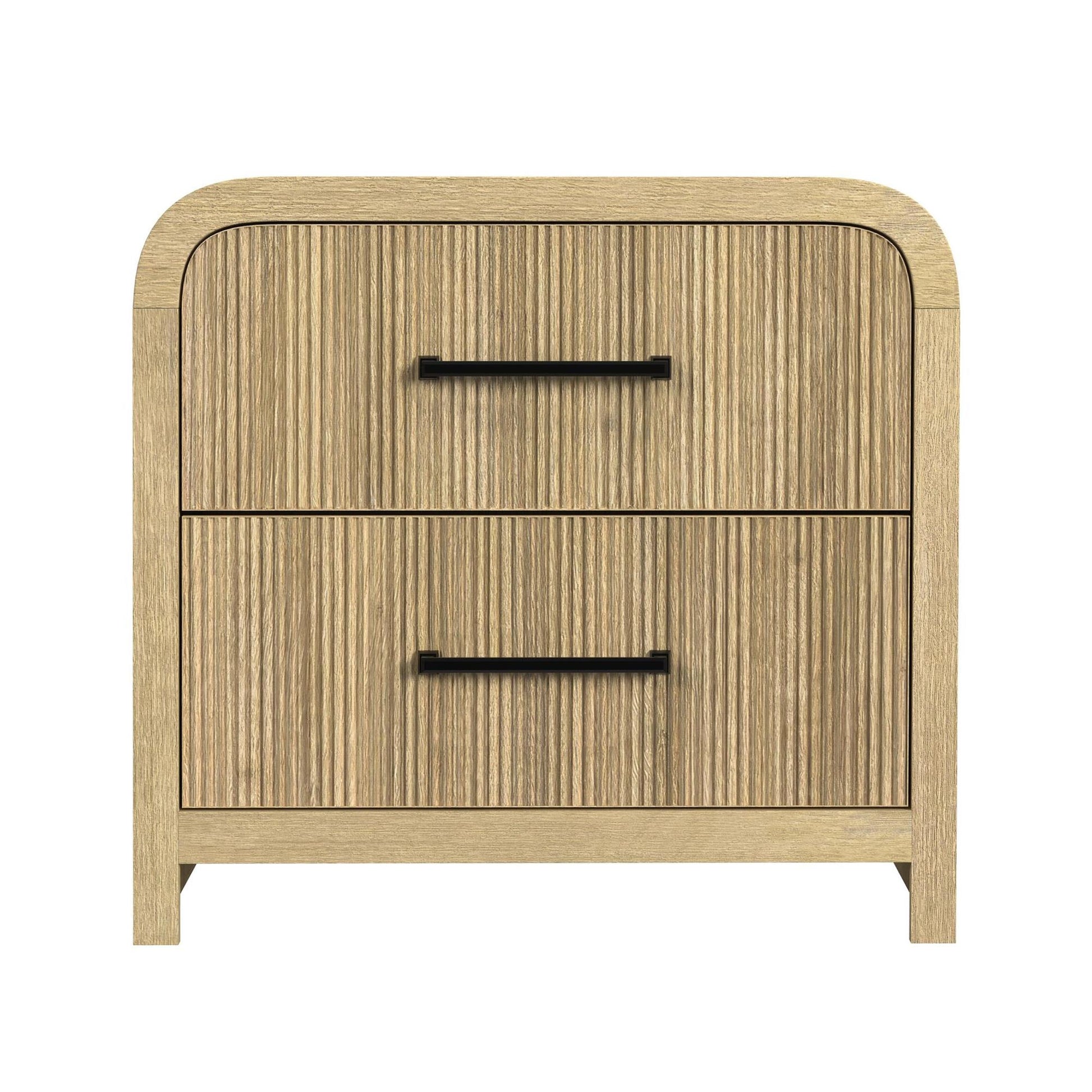  Elements International Ridgemont B-14440-6-NS2 2-Drawer Nightstand IMAGE 2