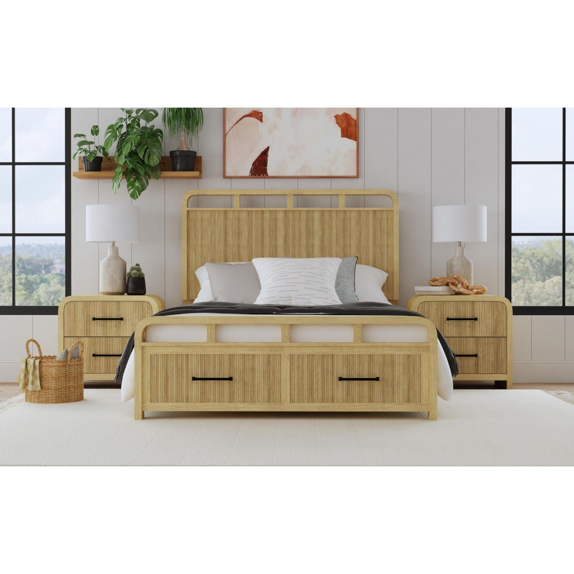  Elements International Ridgemont B-14440-6-NS2 2-Drawer Nightstand IMAGE 3