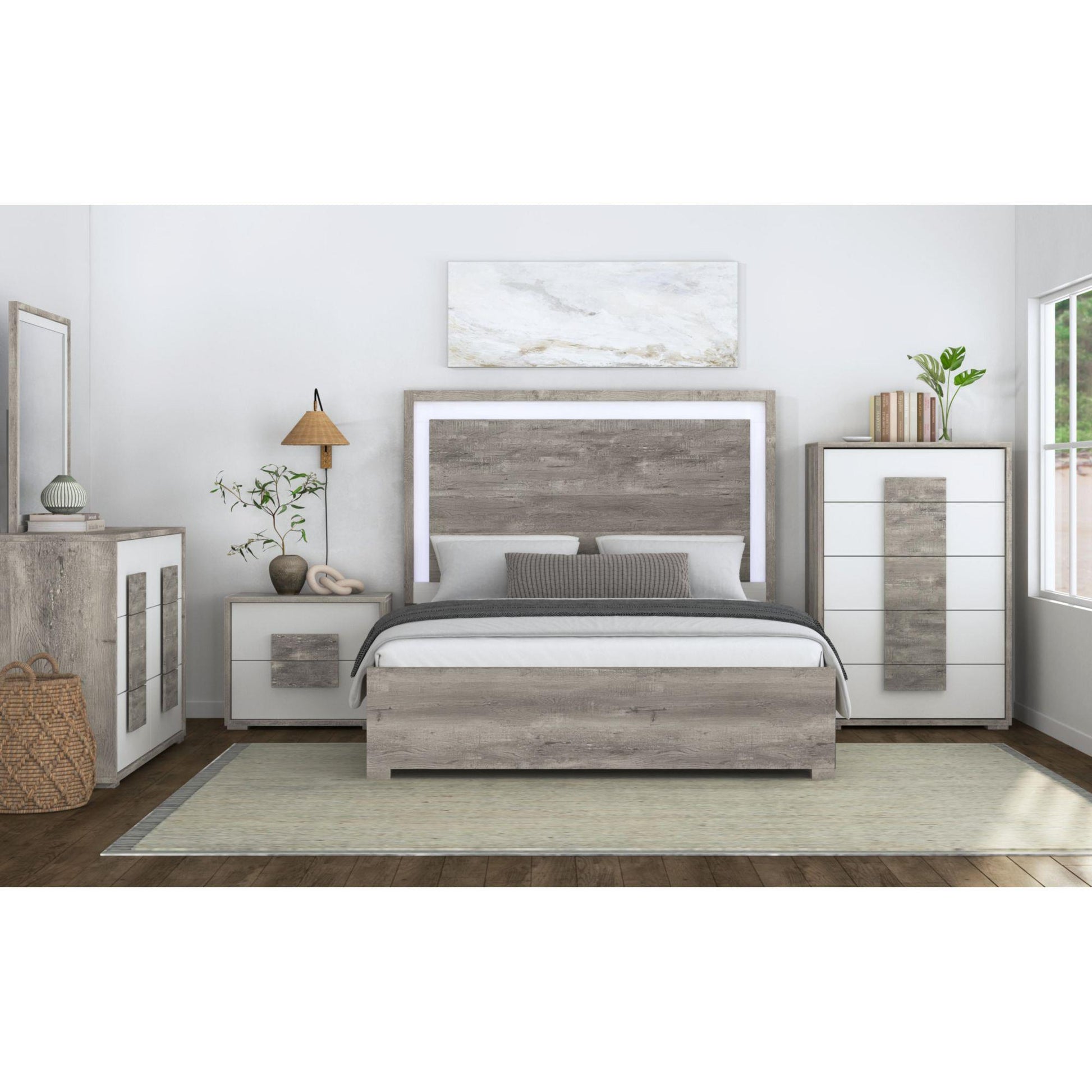  Elements International San Matteo B-16010-7-NS2 2-Drawer Nightstand IMAGE 3