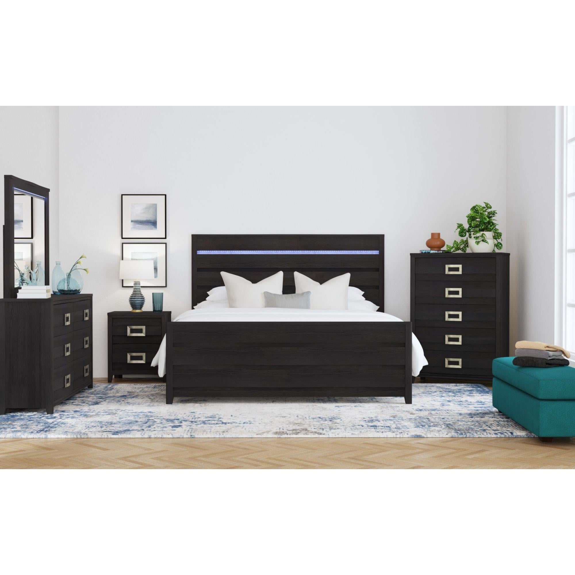 Elements International Tobias B-15990-8-NS 2-Drawer Nightstand IMAGE 3