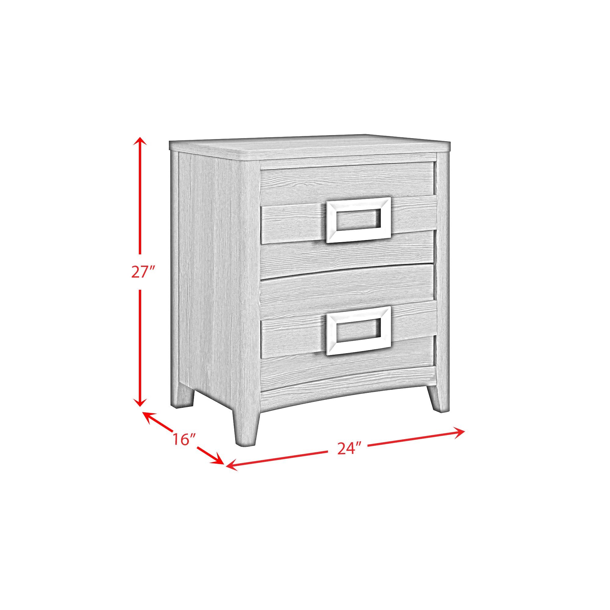  Elements International Tobias B-15990-7-NS 2-Drawer Nightstand IMAGE 10