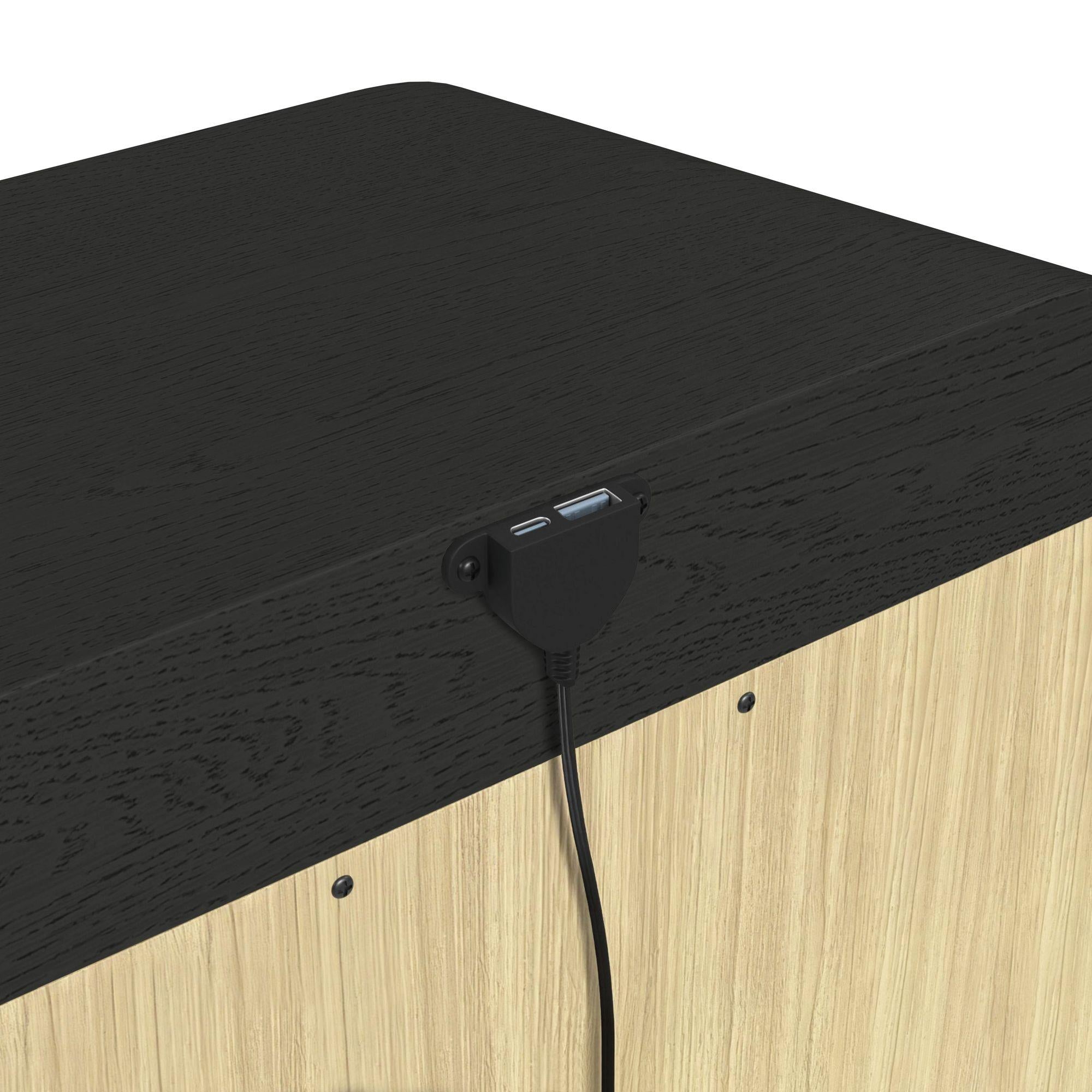  Elements International Ridgemont B-14440-8W-NS2 2-Drawer Nightstand IMAGE 11