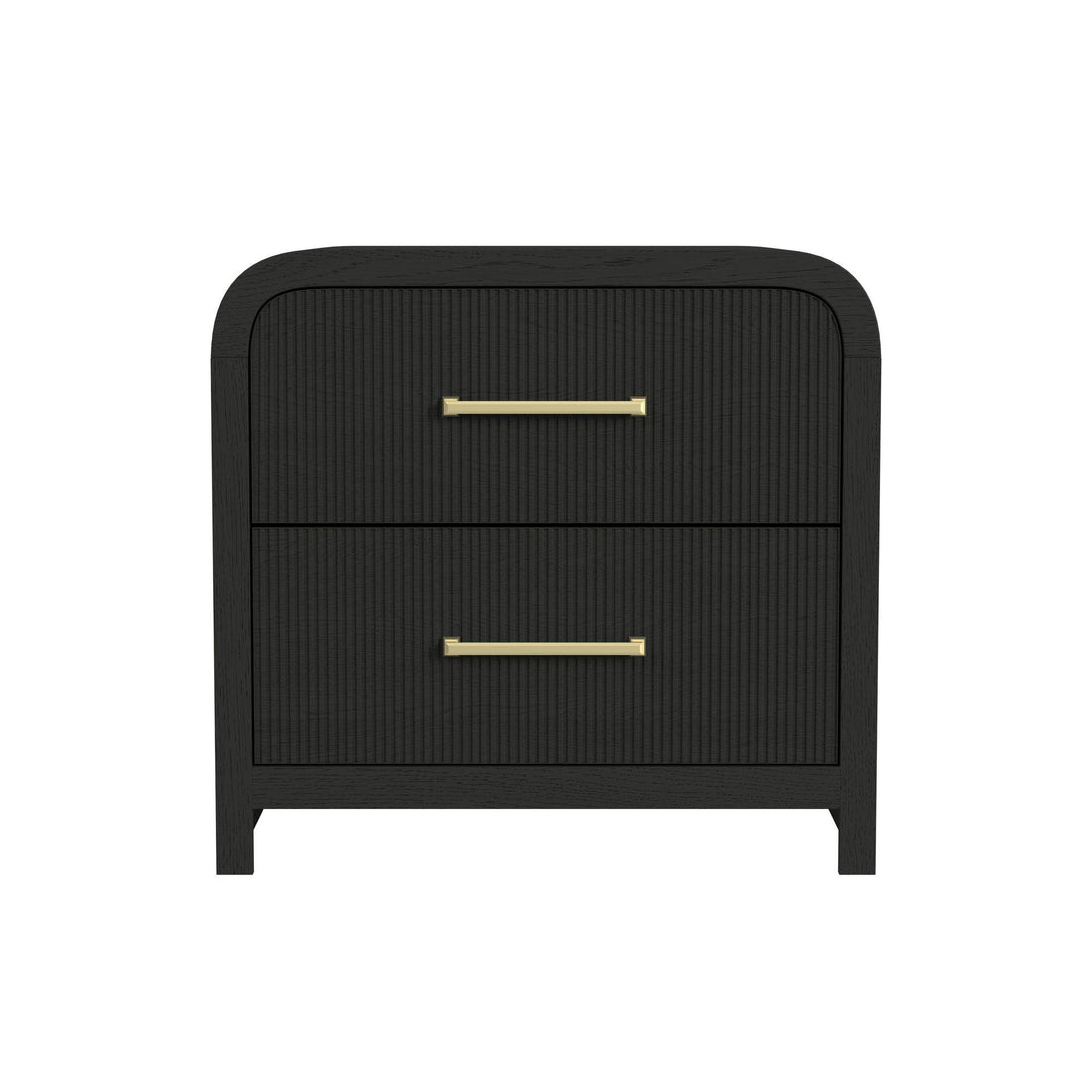  Elements International Ridgemont B-14440-8W-NS2 2-Drawer Nightstand IMAGE 1