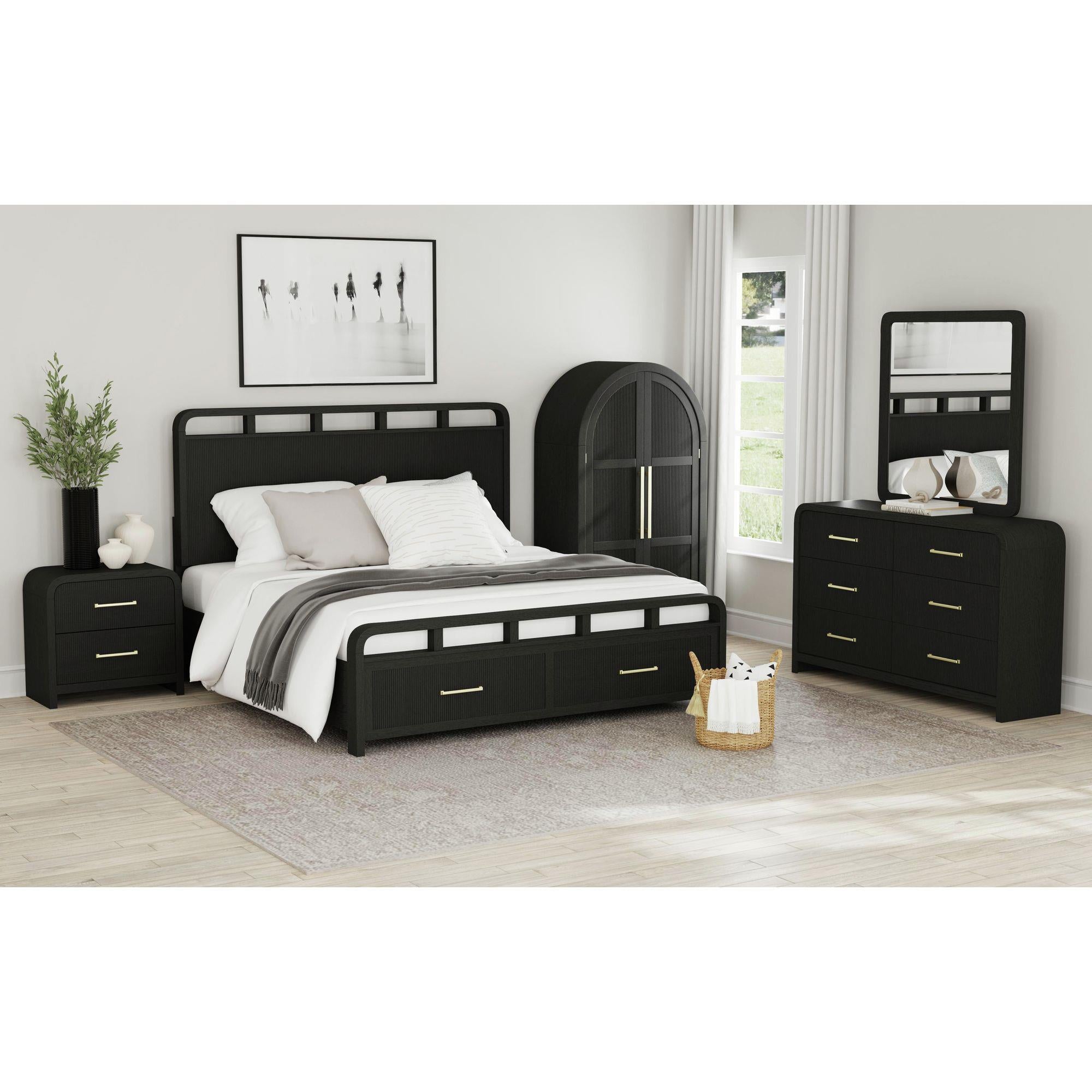  Elements International Ridgemont B-14440-8W-NS2 2-Drawer Nightstand IMAGE 6