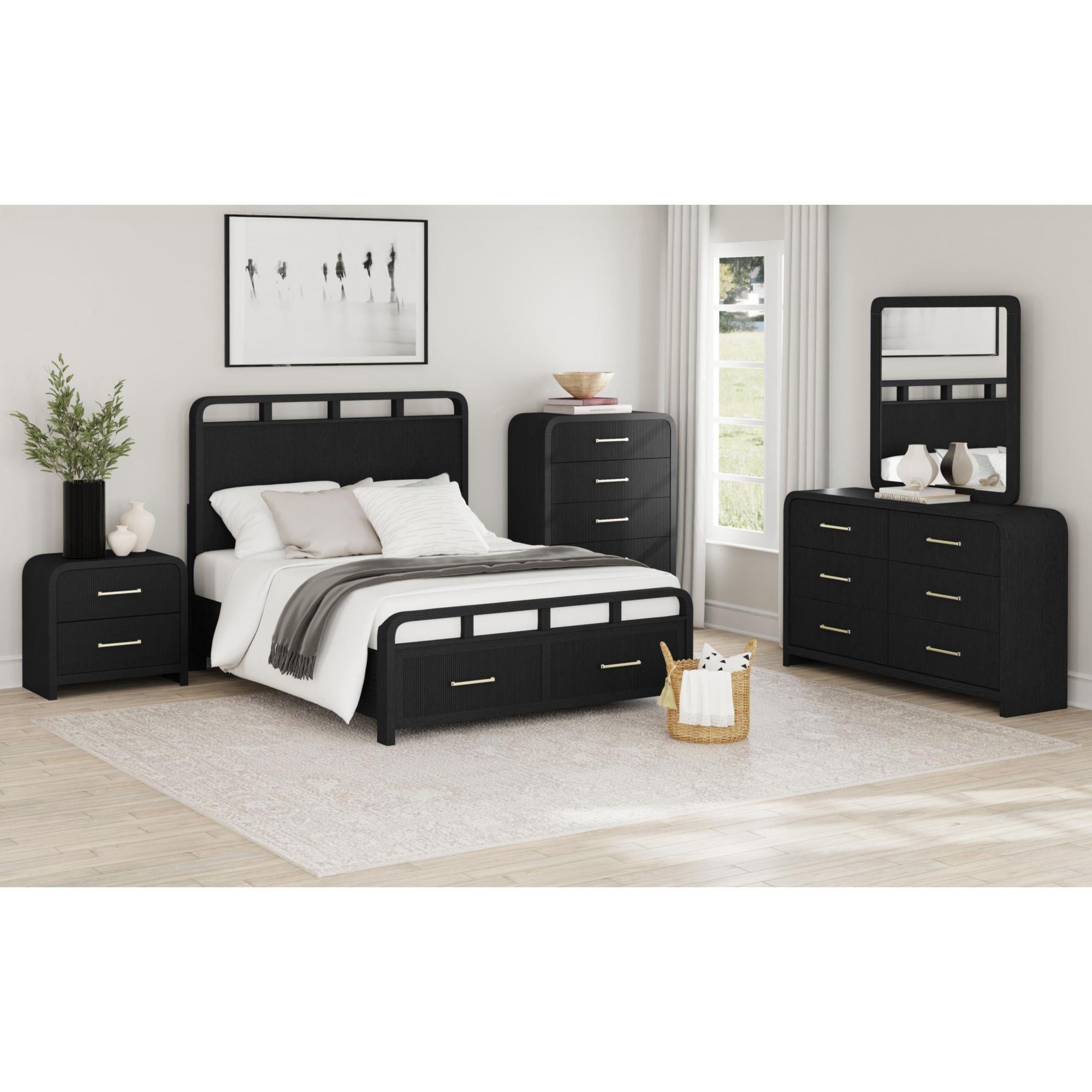  Elements International Ridgemont B-14440-8W-NS2 2-Drawer Nightstand IMAGE 9